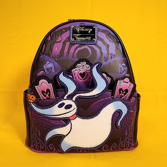 Loungefly Disney NBC Zero Graveyard Light Up Jack Pop Up Mini Backpack NEW - Picture 2 of 12